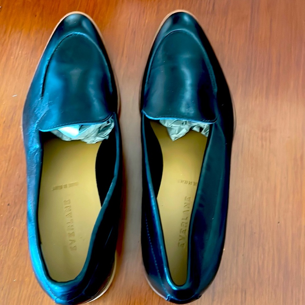 New Everlane Black Loafers size 10